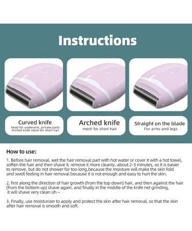 PURFUU Electric Shaver for Women Cordless Electric Cutter for Women Shaver Hair Remover for Legs Face Battery Operated Trimmer Green - Buy Online on GoSupps.com