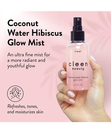 Cleen Beauty Coconut Water Hibiscus Glow Mist - Hydrating Facial Mist with Hibiscus Extract | Paraben-Free Coconut Water Spray (4.4 Fl Oz) - Buy Online on GoSupps.com