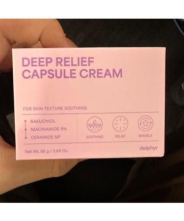delphyr Deep Relief Capsule Cream Bakuchiol Niacinamide 5% & Ceramide Soothing Hydrating All-Vegan No Artificial Colors or Fragrances Korean Skin Care - Buy Online on GoSupps.com