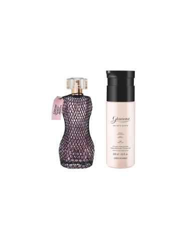 O BOTICARIO Glamour Secret Black Bundle: Eau de Toilette (2.5 Fl Oz) & Moisturizing Body Lotion (6.7 Oz)