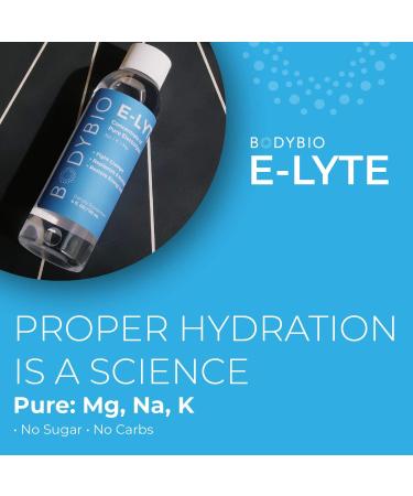 BodyBio E-Lyte 4 fl oz - Electrolyte Supplement for Hydration & Health - Buy Online on GoSupps.com