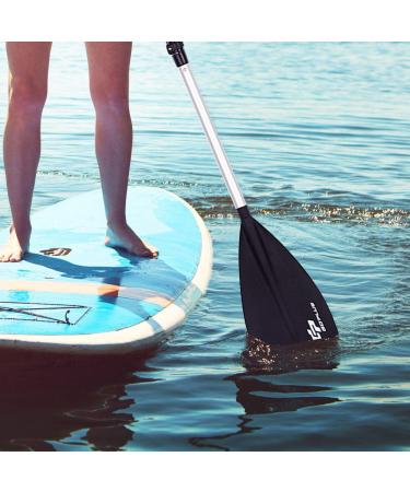 Goplus Adjustable Surf & SUP Paddle | Aluminum Alloy 3-Piece Stand Up Paddleboard Paddle - Black - Buy Online on GoSupps.com