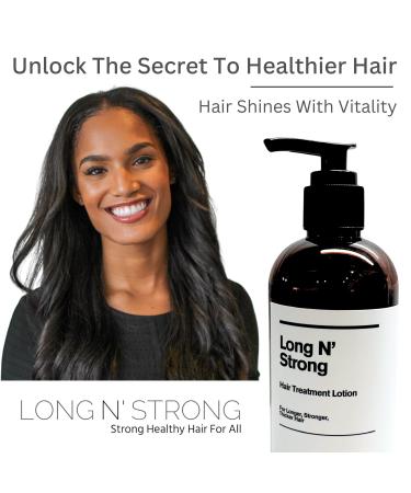 Long 'N Strong Treatment Lotion - Grow Hair Fast for Longer, Thicker, and Stronger Hair | 240 ML Split End Repair Treatment - Buy Online on GoSupps.com