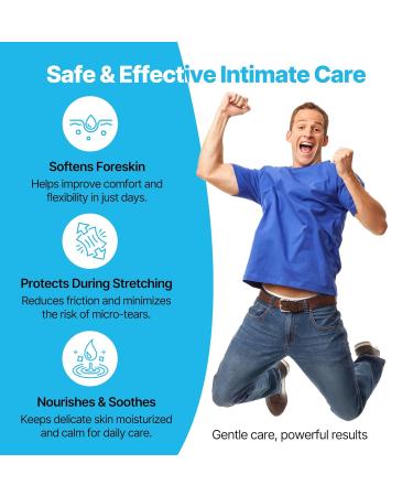 7-Day Foreskin Care Cream for Men Gentle Daily Formula for Tightness & Discomfort Visible Improvement Within 7 Days Steroid-Free Non-Irritating Natural Soothing Moisturizer (3.38 fl oz/ 100ml) - Buy Online on GoSupps.com