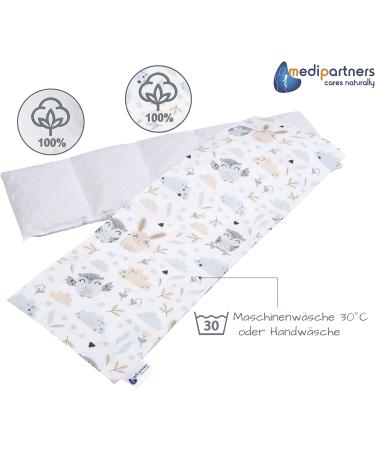 Medi Partners Cherry Core Pillow 60x20cm - 800g 100% Cotton Eco-Friendly 5 Chambers for Cold Therapy & Comfort - Removable & Washable - Buy Online on GoSupps.com