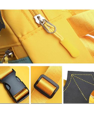 MANBOZIXi Dog Backpack | Adjustable Pet Harness Bag for Hiking & Outdoor Travel | Snack & Water Bottle Bag - Orange - Buy Online on GoSupps.com