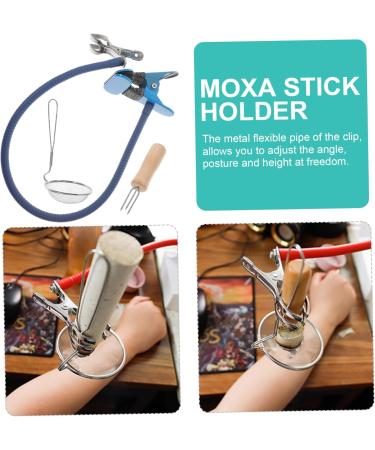 Lurrose Moxibustion Clip Set - Moxa Stick Holder & Roller for Whole Body Wellness | Chinese Massager Tool for Pain Relief - Buy Online on GoSupps.com