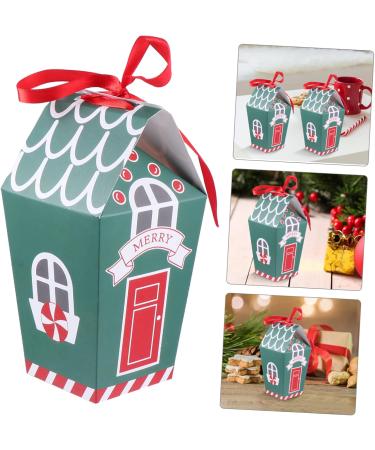 ifundom 10pcs Nougat Box Containers for Food Cookies Party Favors Paper Candy Bags Ornament Biscuit 19.5x9.5x7cm Green - Buy Online on GoSupps.com