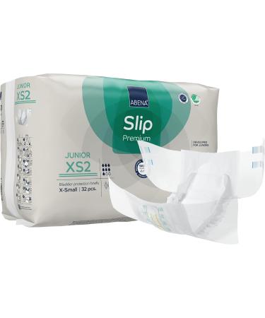 Abena Slip Premium Junior Nappies - Size 7/XS2 32PK | Eco-Friendly Nappy Pants with Enhanced Leakage Protection for Children - Ages 5-15 - Buy Online on GoSupps.com