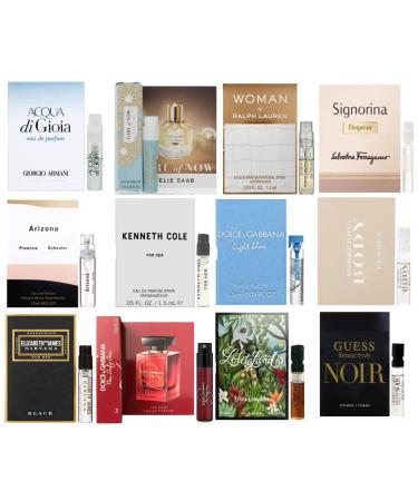 12 Women's Designer Fragrance - 12 Perfume Vials collection
