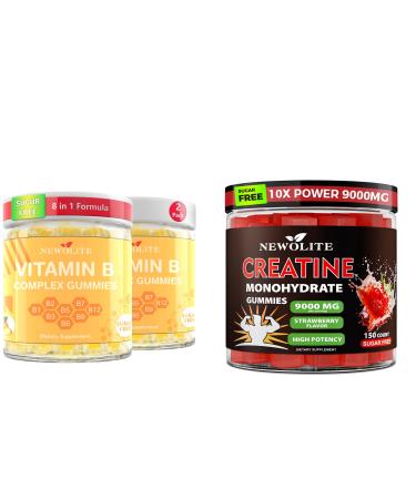 NEWOLITE Energy Strength Creatine Monohydrate Gummies 9000MG