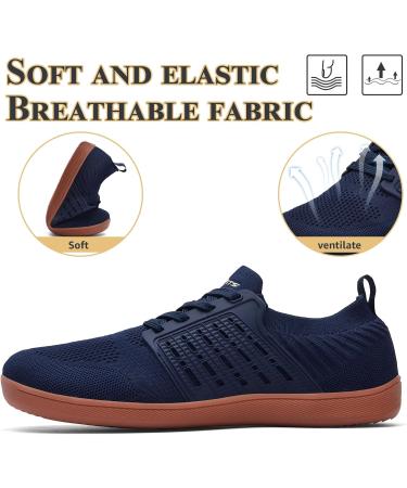 Shop Ashion Unisex Barefoot Shoes - Wide Fit Trail & Running Shoes for Men & Women | EU Size 39 - B Blue & Brown - Buy Online on GoSupps.com