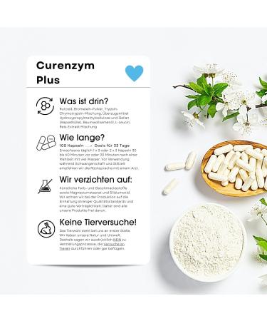 Buy Fair & Pure Curenzyme Plus - Time-Release Enzyme Complex with Bromelain Trypsin Chymotrypsin & Rutoside - 100 Dr. Caps - No Magnesium Stearate - Ships Internationally - Buy Online on GoSupps.com