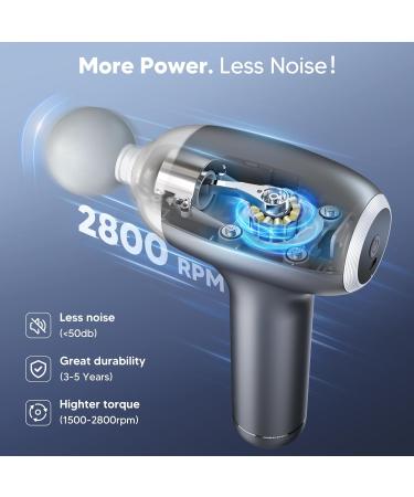 Arboleaf Deep Tissue Massage Gun - 5 Attachments & 5 Speed Settings for Pain Relief | Full Body Muscle Recovery | Portable Suitcase Included - Buy Online on GoSupps.com