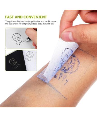 Healeved Tattoo Transfer Paper and Gel Set with Cream Gel and 50 Transfer Papers - Temporary Tattoo Supplies - Buy Online on GoSupps.com