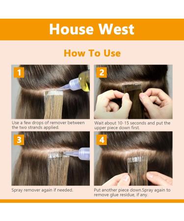 Fast Acting Tape In Extension Remover - 2 Bottles | Hair Glue & Wig Adhesive Remover - 60 ml for Easy Hair Extensions Removal - Buy Online on GoSupps.com