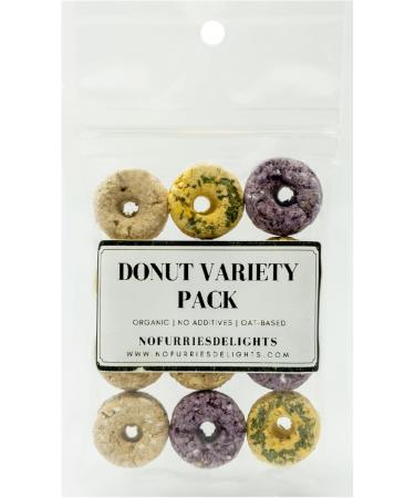 No Furries Delights 15pcs Mini Donuts Variety Pack 30g 100% Organic & All Natural Treat for Rabbit Hamster Guinea Pig Chinchilla Pet Rat Mice Healthy Small Animal Enrichment Bonding Reward Training - Buy Online on GoSupps.com