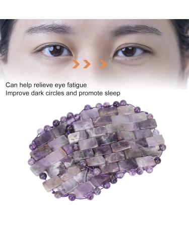 ZJchao Jade Eye Mask - Amethyst & Quartz Stone Reusable Pack for Dark Circles & Wrinkles - Buy Online on GoSupps.com