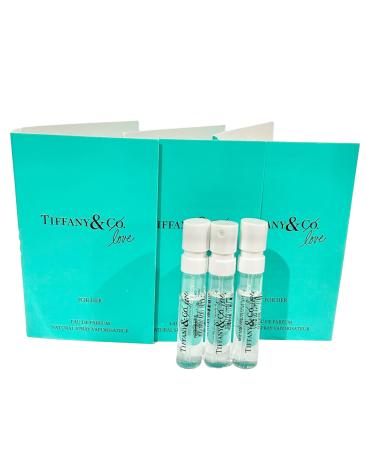 Tiffany & Co. Sample Perfume Love for HER WOMEN EDP Spray 1.2 ml / 0.04 oz - set of 3