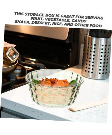 OUNONA 3pcs Crisper Refrigerator Soybean Salad Fridge Containers Fruit Kitchen Supply With Handle Lunch Box 1 - Buy Online on GoSupps.com