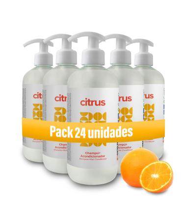 Hostelpak 24 units - Shampoo + Conditioner with 500 ml - Citrus Collection