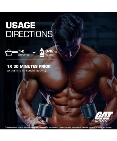 GAT Sport Pumptropic Mega-Pump & Laser Focus Powder | Stimulant-Free Strawberry Mango | 40 Servings | International Shipping - Buy Online on GoSupps.com