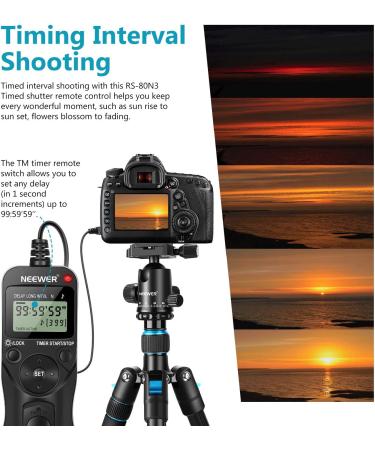 Neewer Timer Remote for Canon 50D 40D 30D 20D 10D 5D 1Ds Mark III 1D Mark III II N II 1V EOS 3 D2000 - Buy Online on GoSupps.com