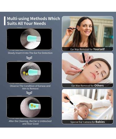 Enjoyee Wireless Ear Wax Removal Kit with 1080P HD Ear Camera for iPhone, iPad & Android - Black - Buy Online on GoSupps.com
