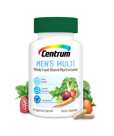 Centrum Whole Food Multivitamin for Men Gluten Free - 60 Capsules