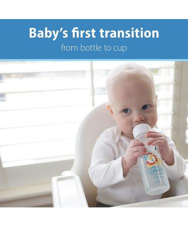 Dr. Brown's Milestones Narrow Sippy Bottle - 100% Silicone Soft Spout - 8oz/250mL - Fox & Lion Design - 6m+ Ages - Buy Online on GoSupps.com