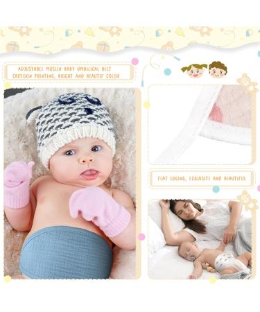 Vabean 8 Pcs Baby Newborn Belly Wrap Adjustable Muslin Cotton Umbilical Cord Cover | Navel Belt for Boys & Girls | Ideal Gift for Infants (0-12 Months - Buy Online on GoSupps.com