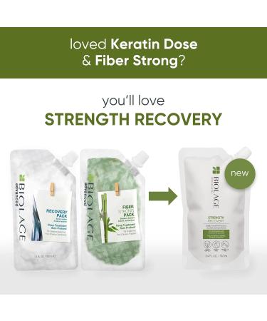 Biolage Strength Recovery Deep Treatment Pack - Conditioning Treatment for All Hair Types - Vegan, Cruelty-Free - 3.4 Fl. Oz - Buy Online on GoSupps.com