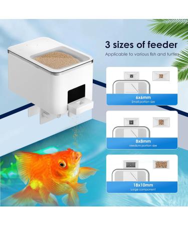 Automatic Fish Feeder WiFi Intelligent Timing Auto Food Dispenser USB Rechargeable 100ML Fish Feeder Dispenser for Aquarium Moisture-Proof Design Mobilephone APP Control - Buy Online on GoSupps.com