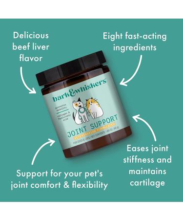 Dr. Mercola Bark & Whiskers Joint Support for Cats & Dogs - 60 Scoops - Natural Relief - Buy Online on GoSupps.com