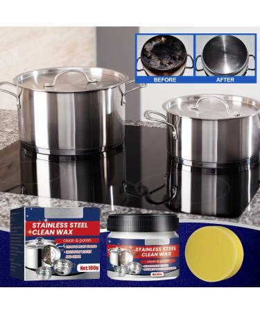 Stainless Steel Clean Wax - Nano-Technology Cleaner for Cookware & Pans (2PCS) | No Residue Surface Safe - Buy Online on GoSupps.com