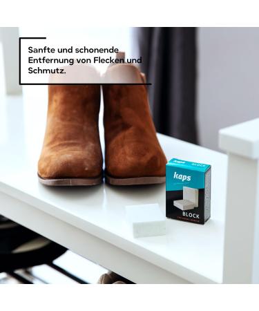 Kaps Nubuck & Suede Stain Remover Eraser - Ideal for Shoes, Leather Accessories, Car Seats & Upholstery - Buy Online on GoSupps.com