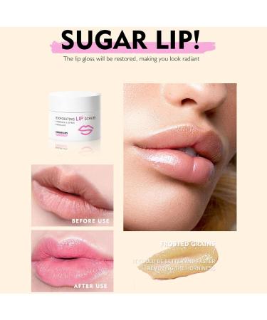  Duqulle Lip scrub with sugar exfoliating and moisturizing lip scrub moisturizing cream for dry lips lip scrub moisturizing cream for men and women - Buy Online on GoSupps.com