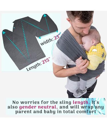 Voarge Adjustable Unisex Baby Sling Wrap Carrier for Newborns to Toddlers - Multi-Purpose and Comfortable Baby Wrap (Black) - Buy Online on GoSupps.com