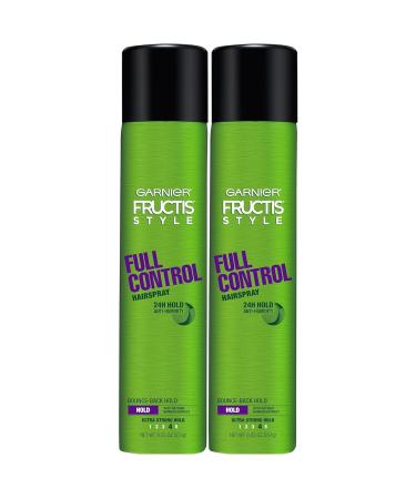 Garnier Fructis Style Full Control Hairspray for All Hair Types 8.25 oz (pack of 2) - Pure Efficacy Lasting Hold and Perfect Hairstyles with Headbands for Women + GrisaBox Sticker - Buy Online on GoSupps.com