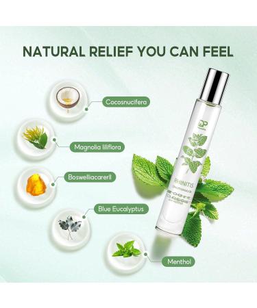 DoctorPro Nasal Essential Oil Roll-On 10ml (.33 fl oz) with 100% Natural Plant Extracts and Oils Coconut Oil Magnolia Bud & Frankincense for Sinus Allergies Stuffy Nose - Buy Online on GoSupps.com