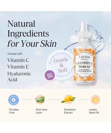 LilyAna Naturals Face Cream 1.7oz and Vitamin C Serum 1oz Bundle - Buy Online on GoSupps.com