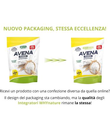  WHY NATURE WHY NATURE INSTANT OATMEAL FLOUR - Flavored Instant Oatmeal - Vanilla Flavour - Gluten Free - 1kg - Buy Online on GoSupps.com