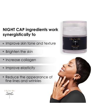 IKNOW NIGHT CAP Retinol Cream - Pro-Aging Night Cream for Wrinkle Reduction & Skin Rejuvenation (1oz) - Hydrating Overnight Moisturizer for Youthful Skin - Buy Online on GoSupps.com