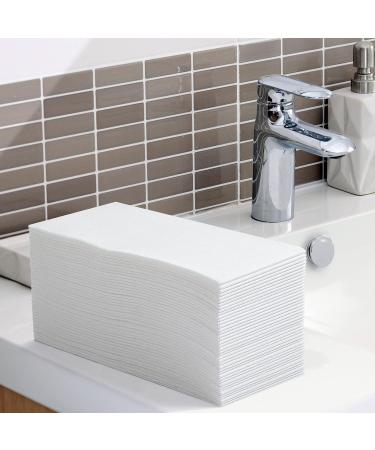 LEKOCH 100 PCS Premium Disposable Napkins - White Air Laid Cloth-Like Napkins for Weddings | 43x30 cm | Bulk 200 PCS - Buy Online on GoSupps.com