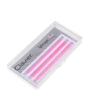 Buy V-Shape Fishtail C-Curl Colored Tufted Artificial Eyelashes | Kardashian Effect | 10 Lashes per Tuft | 10-14mm Lengths | Pink Color Edition - International Shipping - Buy Online on GoSupps.com