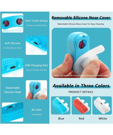 Portable Electric Anti Snoring Devices Reusable Snoring Device Comfortable Smart Snore Stopper Double Eddy Current Fan Designs Snoring Solution Help Nighttime Sleeping(Color:Red) - Buy Online on GoSupps.com
