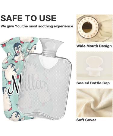 Personalized Cute Penguin Hot Water Bottle - BPA-Free 2L for Cramps Relief | Large Comfort Bag - Buy Online on GoSupps.com