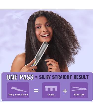 Hair Straightener Brush - Fast Heating Comb for All Hair Types | 5 Temperature Settings - Perfect Gift for Women - Buy Online on GoSupps.com