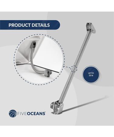 Five Oceans 8 AISI316 Stainless Steel Hatch Lid Support Spring/Holder - 2 Pack - Buy Online on GoSupps.com