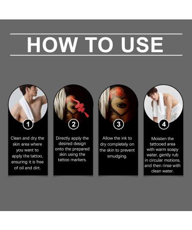  BommFu Skin Pencil 10 Colors Erasable Face Skin Marker for Kids Adults Birthday Party Cosplay Festival Makeup Role Play Event - Buy Online on GoSupps.com